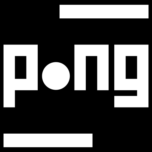 an icon that says "pong" in the center in a creative way that has the pong ball as the "O" in the word. This icon is for a game that Josh created.